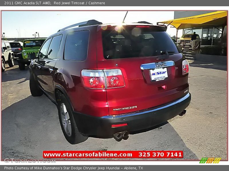 Red Jewel Tintcoat / Cashmere 2011 GMC Acadia SLT AWD
