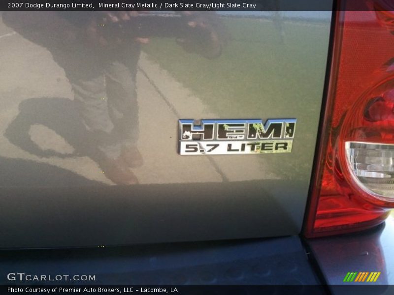 Mineral Gray Metallic / Dark Slate Gray/Light Slate Gray 2007 Dodge Durango Limited