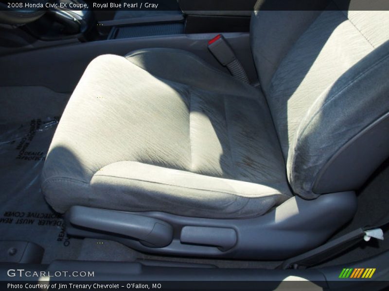 Royal Blue Pearl / Gray 2008 Honda Civic EX Coupe