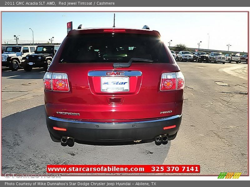 Red Jewel Tintcoat / Cashmere 2011 GMC Acadia SLT AWD