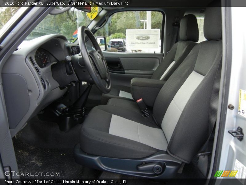 Silver Metallic / Medium Dark Flint 2010 Ford Ranger XLT SuperCab