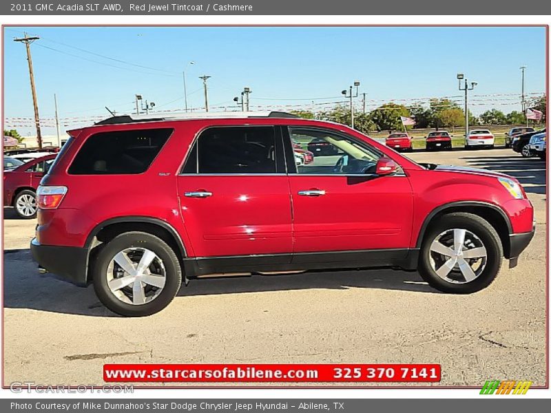 Red Jewel Tintcoat / Cashmere 2011 GMC Acadia SLT AWD