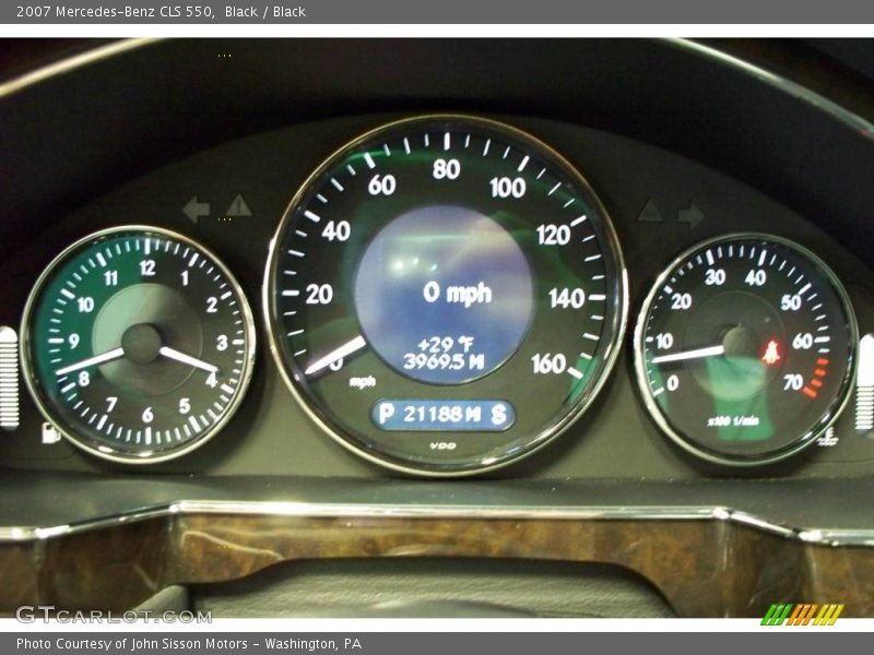 Black / Black 2007 Mercedes-Benz CLS 550