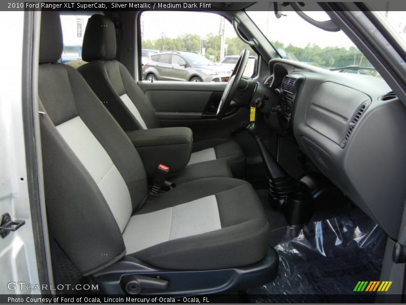 Silver Metallic / Medium Dark Flint 2010 Ford Ranger XLT SuperCab