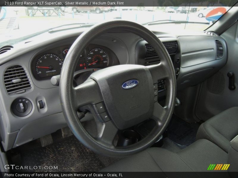 Silver Metallic / Medium Dark Flint 2010 Ford Ranger XLT SuperCab