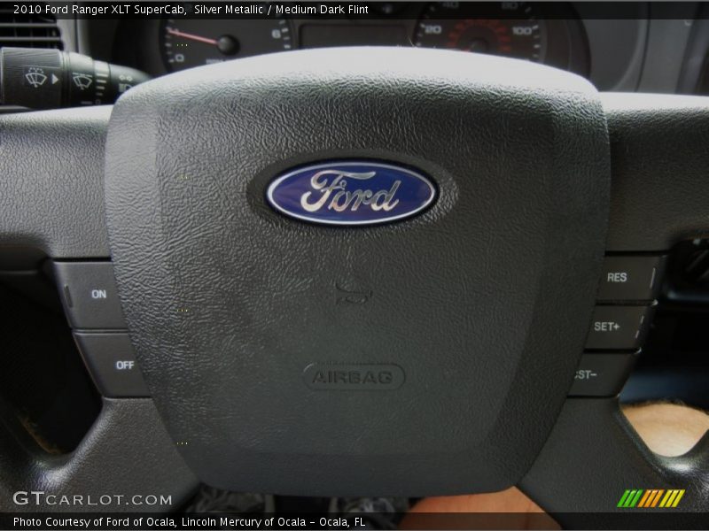 Silver Metallic / Medium Dark Flint 2010 Ford Ranger XLT SuperCab