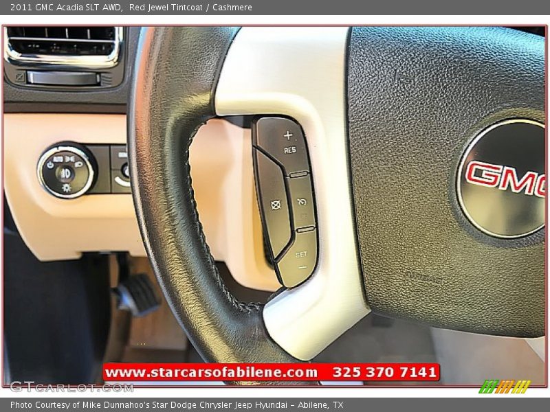 Red Jewel Tintcoat / Cashmere 2011 GMC Acadia SLT AWD