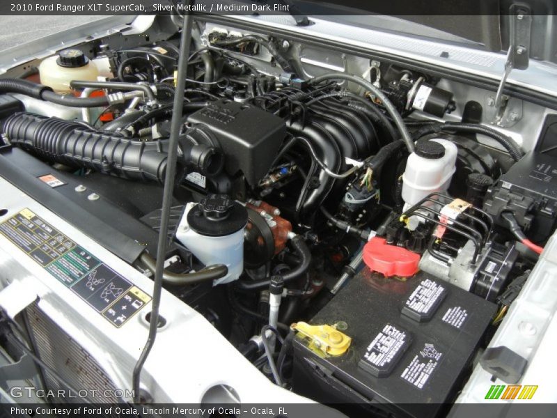 Silver Metallic / Medium Dark Flint 2010 Ford Ranger XLT SuperCab