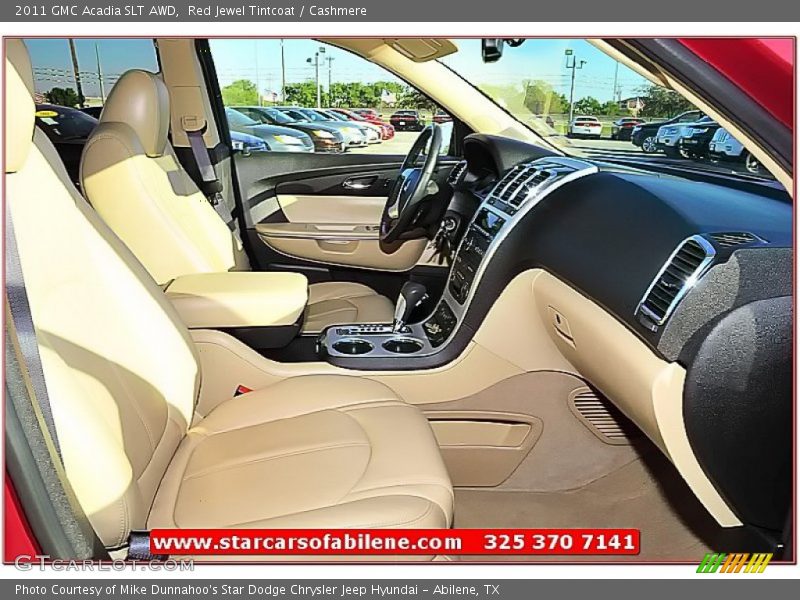 Red Jewel Tintcoat / Cashmere 2011 GMC Acadia SLT AWD