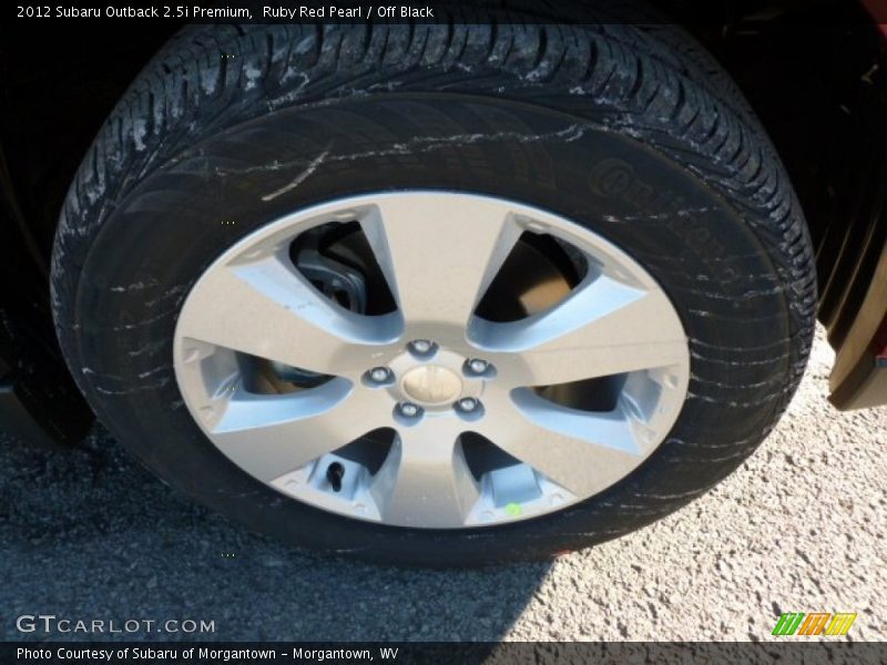 Ruby Red Pearl / Off Black 2012 Subaru Outback 2.5i Premium