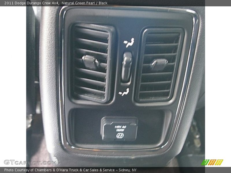 Natural Green Pearl / Black 2011 Dodge Durango Crew 4x4