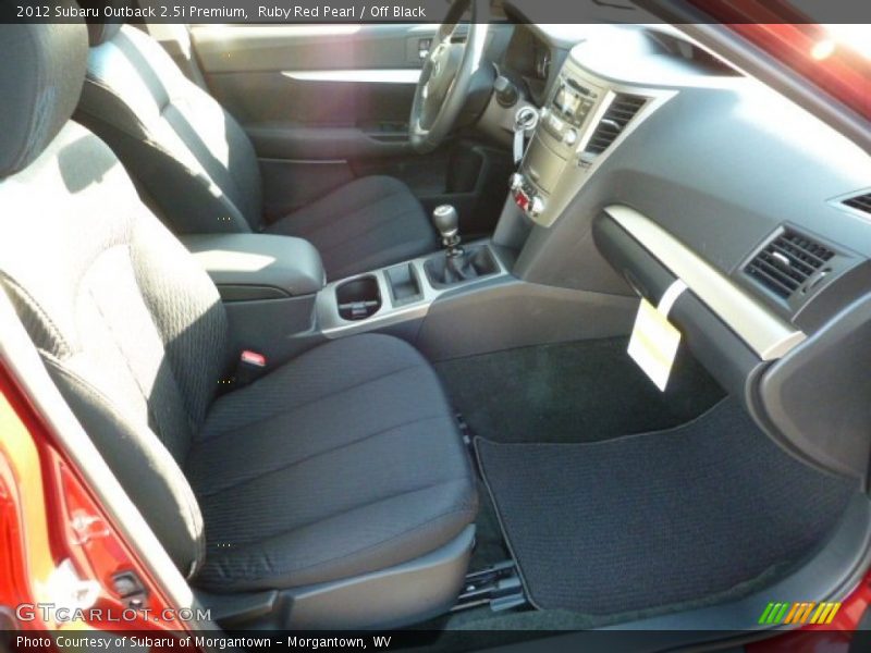 Ruby Red Pearl / Off Black 2012 Subaru Outback 2.5i Premium