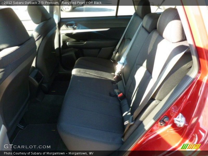 Ruby Red Pearl / Off Black 2012 Subaru Outback 2.5i Premium
