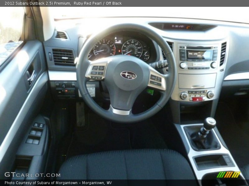Ruby Red Pearl / Off Black 2012 Subaru Outback 2.5i Premium