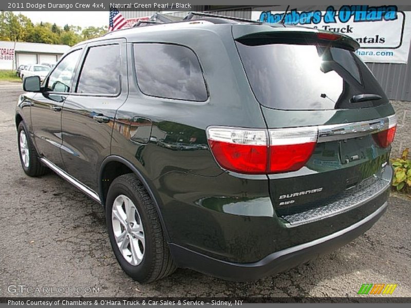 Natural Green Pearl / Black 2011 Dodge Durango Crew 4x4