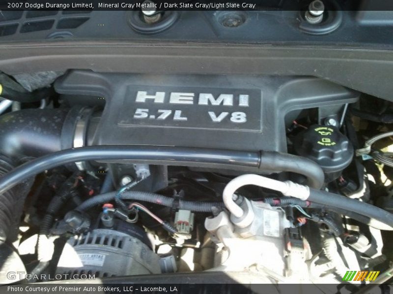 Mineral Gray Metallic / Dark Slate Gray/Light Slate Gray 2007 Dodge Durango Limited