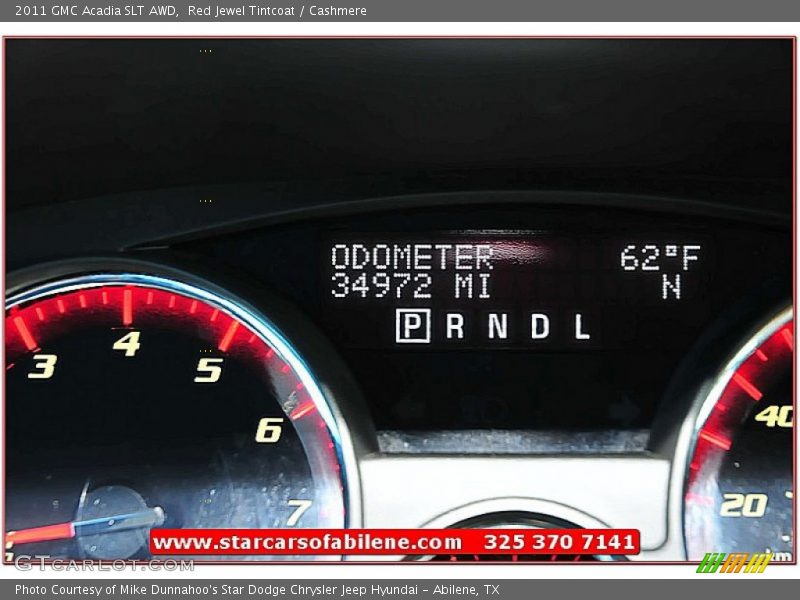 Red Jewel Tintcoat / Cashmere 2011 GMC Acadia SLT AWD