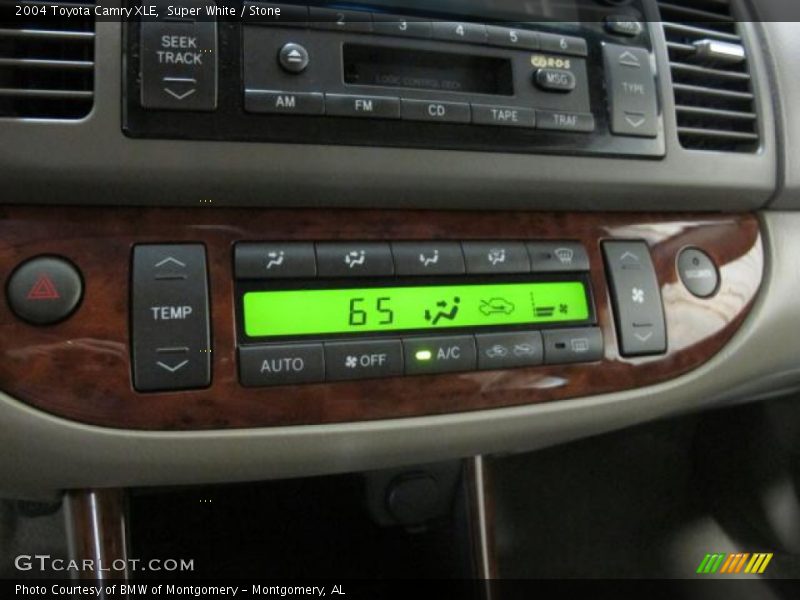 Super White / Stone 2004 Toyota Camry XLE