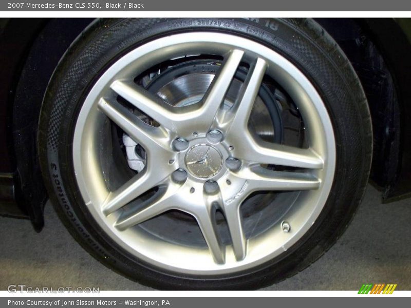 Black / Black 2007 Mercedes-Benz CLS 550