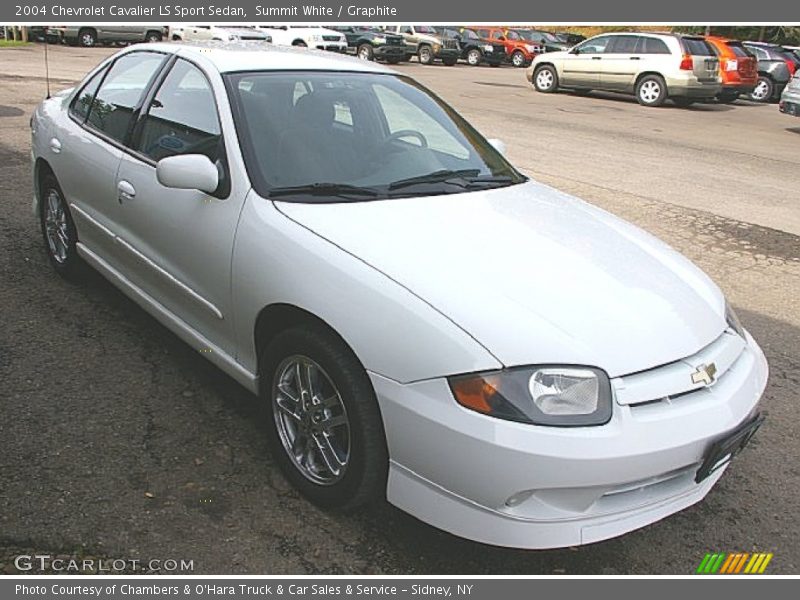 Summit White / Graphite 2004 Chevrolet Cavalier LS Sport Sedan