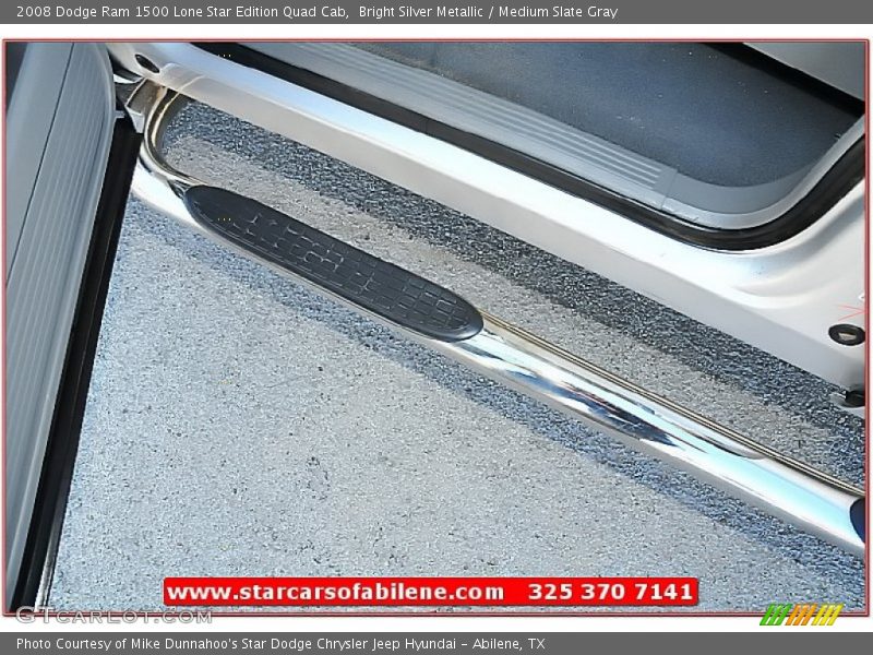 Bright Silver Metallic / Medium Slate Gray 2008 Dodge Ram 1500 Lone Star Edition Quad Cab