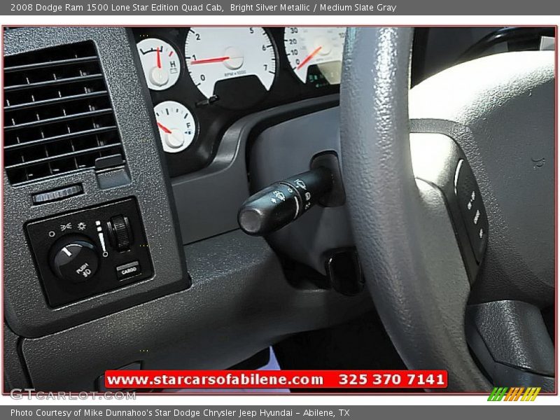 Bright Silver Metallic / Medium Slate Gray 2008 Dodge Ram 1500 Lone Star Edition Quad Cab
