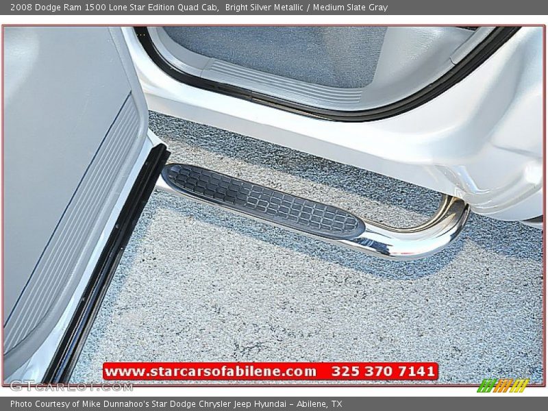 Bright Silver Metallic / Medium Slate Gray 2008 Dodge Ram 1500 Lone Star Edition Quad Cab