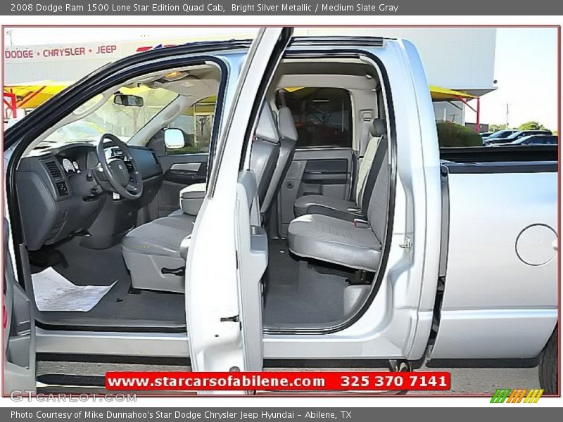 Bright Silver Metallic / Medium Slate Gray 2008 Dodge Ram 1500 Lone Star Edition Quad Cab