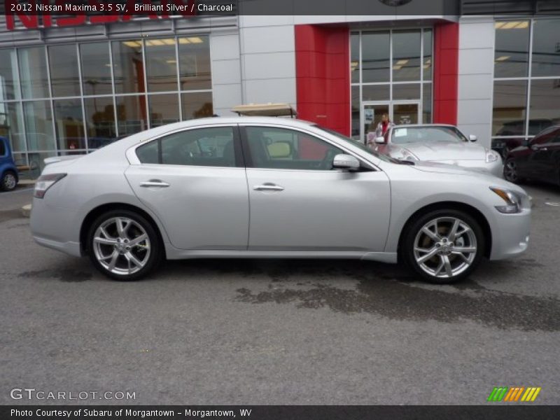 Brilliant Silver / Charcoal 2012 Nissan Maxima 3.5 SV