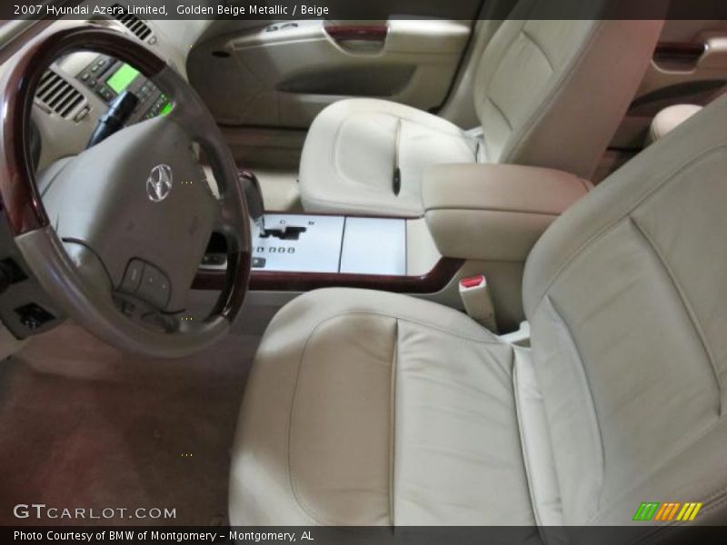 Golden Beige Metallic / Beige 2007 Hyundai Azera Limited