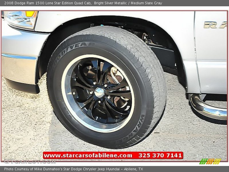 Bright Silver Metallic / Medium Slate Gray 2008 Dodge Ram 1500 Lone Star Edition Quad Cab