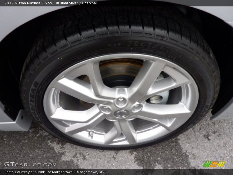 Brilliant Silver / Charcoal 2012 Nissan Maxima 3.5 SV