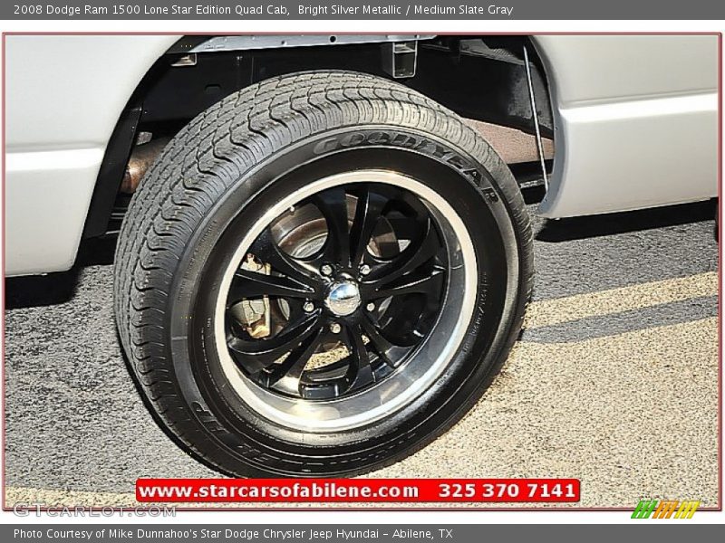 Bright Silver Metallic / Medium Slate Gray 2008 Dodge Ram 1500 Lone Star Edition Quad Cab