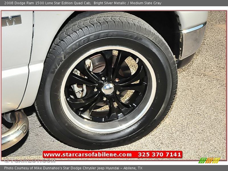 Bright Silver Metallic / Medium Slate Gray 2008 Dodge Ram 1500 Lone Star Edition Quad Cab