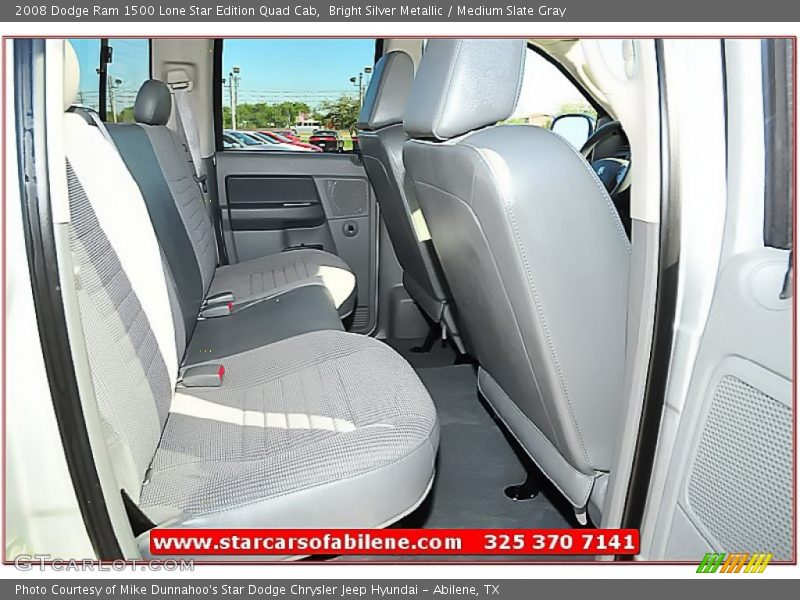 Bright Silver Metallic / Medium Slate Gray 2008 Dodge Ram 1500 Lone Star Edition Quad Cab