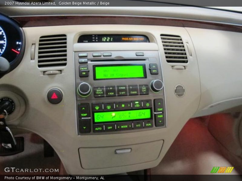 Golden Beige Metallic / Beige 2007 Hyundai Azera Limited