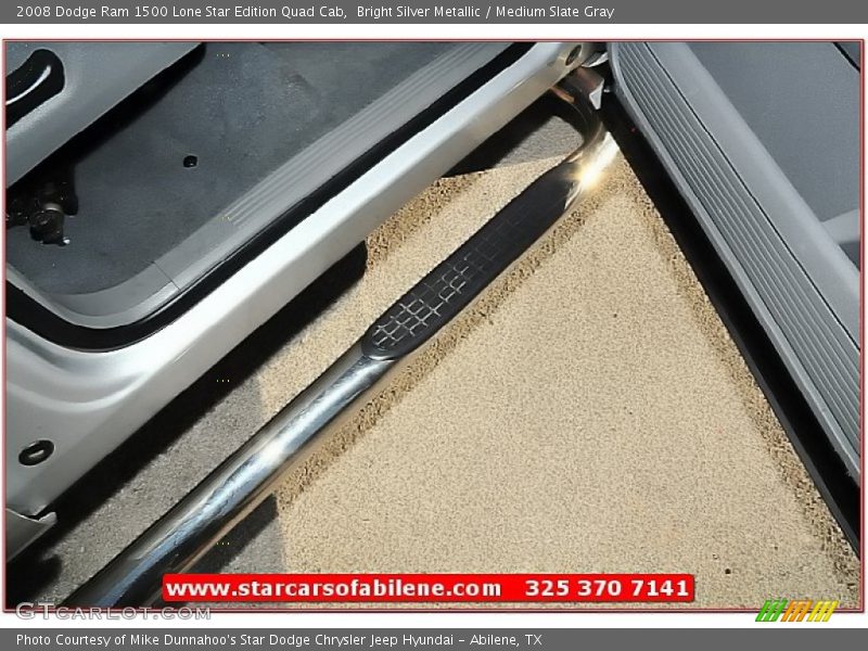 Bright Silver Metallic / Medium Slate Gray 2008 Dodge Ram 1500 Lone Star Edition Quad Cab