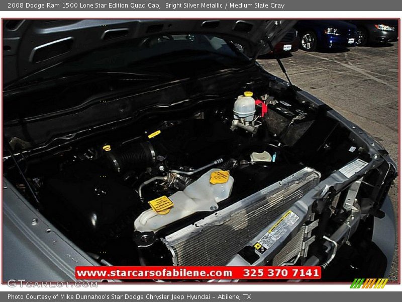 Bright Silver Metallic / Medium Slate Gray 2008 Dodge Ram 1500 Lone Star Edition Quad Cab