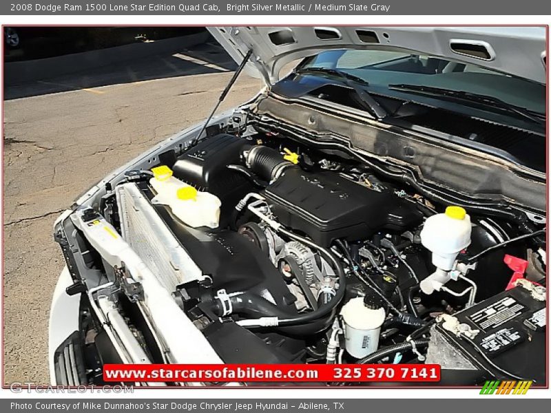 Bright Silver Metallic / Medium Slate Gray 2008 Dodge Ram 1500 Lone Star Edition Quad Cab