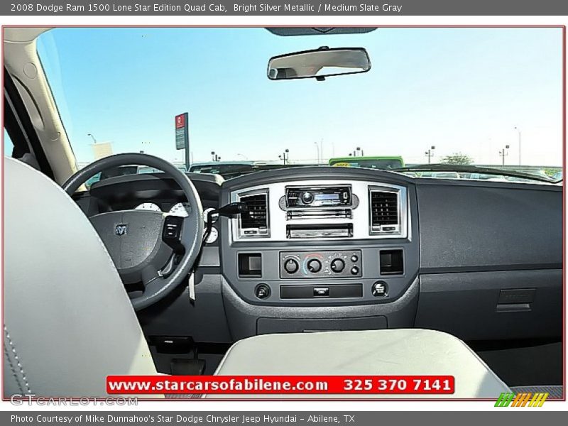 Bright Silver Metallic / Medium Slate Gray 2008 Dodge Ram 1500 Lone Star Edition Quad Cab