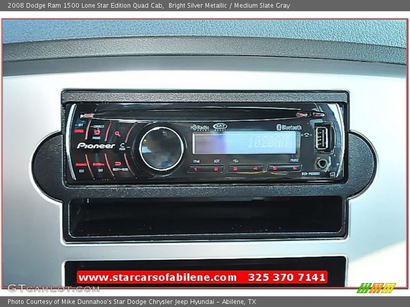 Bright Silver Metallic / Medium Slate Gray 2008 Dodge Ram 1500 Lone Star Edition Quad Cab