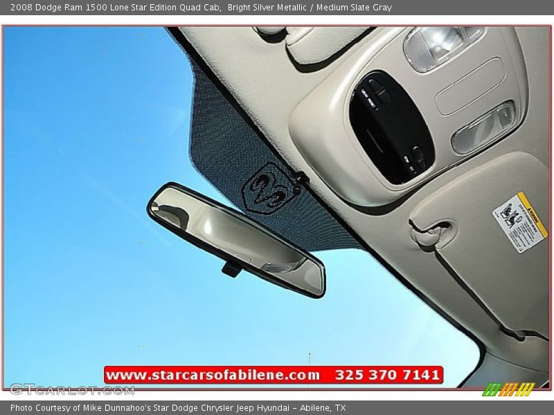 Bright Silver Metallic / Medium Slate Gray 2008 Dodge Ram 1500 Lone Star Edition Quad Cab
