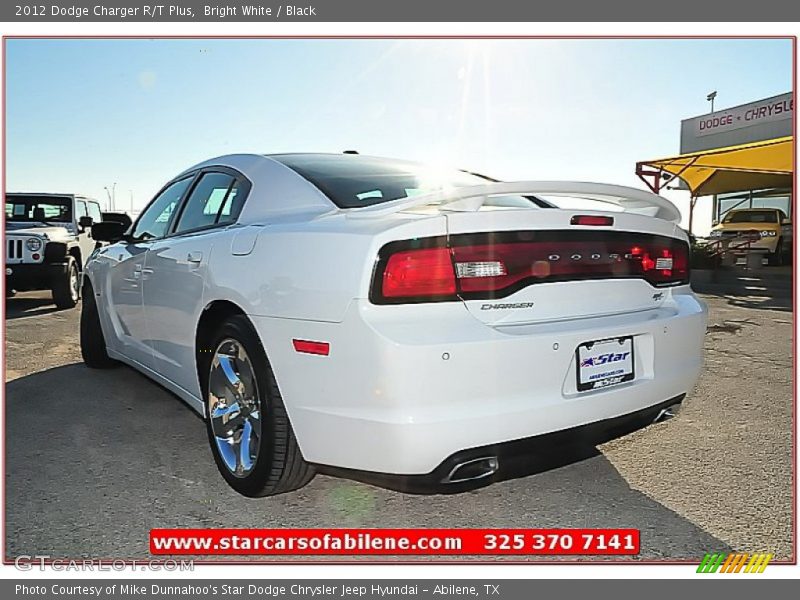 Bright White / Black 2012 Dodge Charger R/T Plus