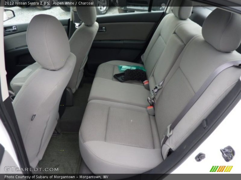 Aspen White / Charcoal 2012 Nissan Sentra 2.0 S