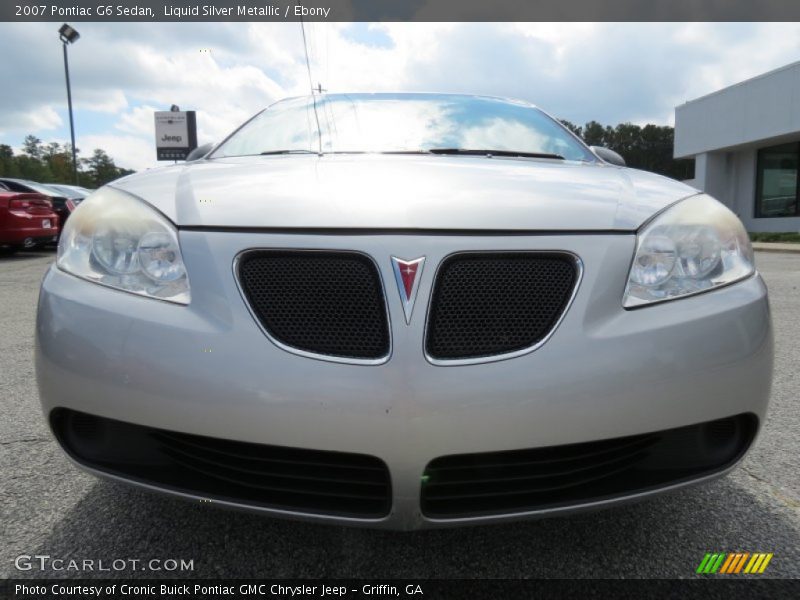 Liquid Silver Metallic / Ebony 2007 Pontiac G6 Sedan