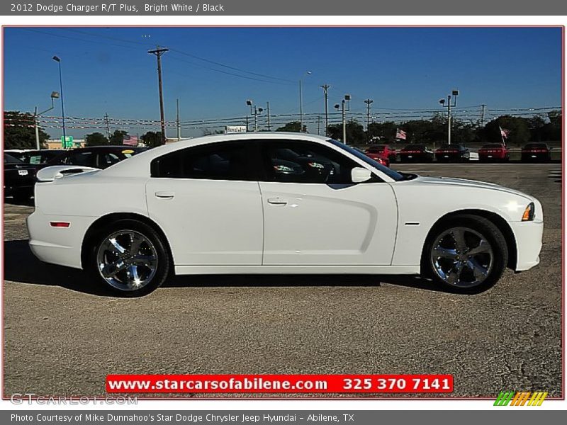 Bright White / Black 2012 Dodge Charger R/T Plus
