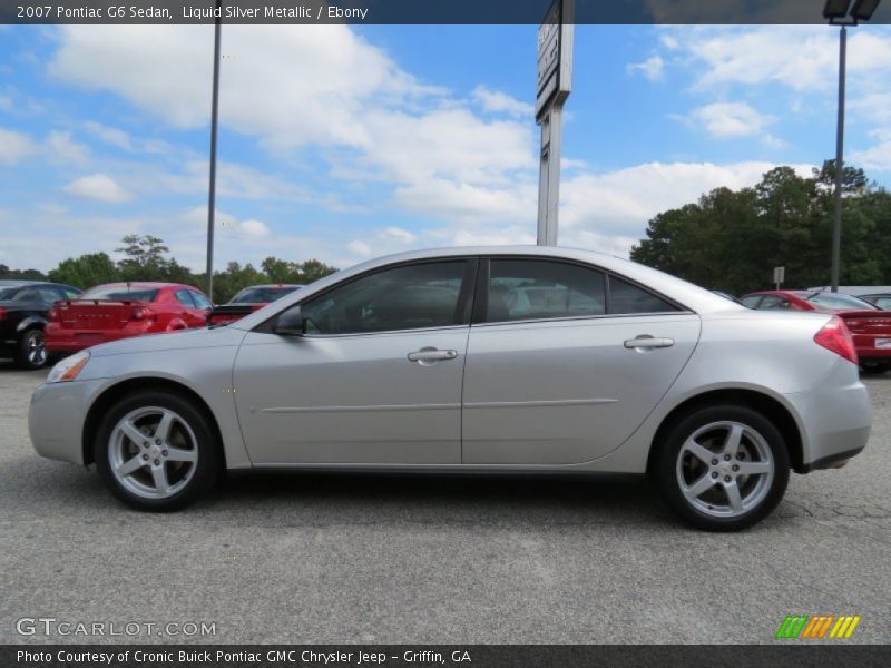 Liquid Silver Metallic / Ebony 2007 Pontiac G6 Sedan