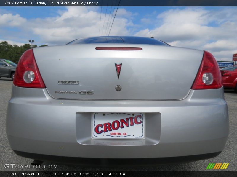 Liquid Silver Metallic / Ebony 2007 Pontiac G6 Sedan