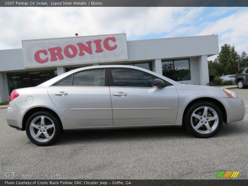 Liquid Silver Metallic / Ebony 2007 Pontiac G6 Sedan
