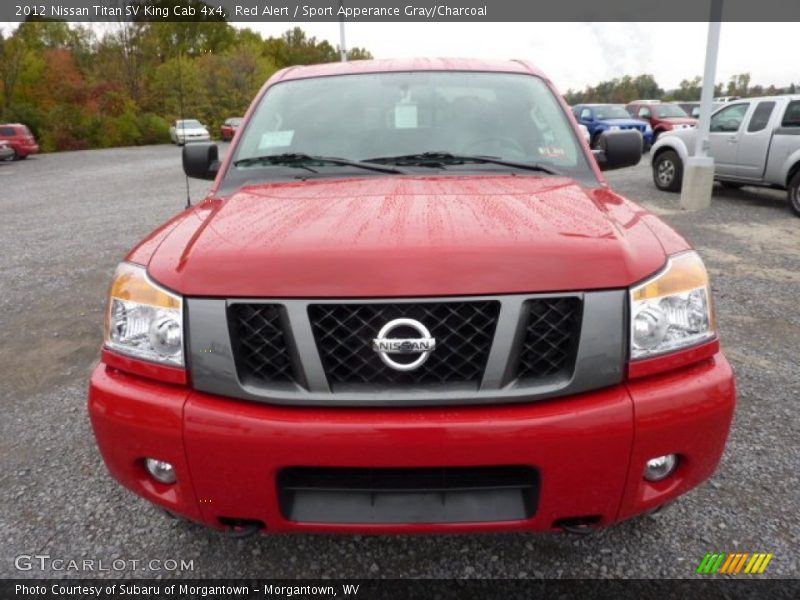 Red Alert / Sport Apperance Gray/Charcoal 2012 Nissan Titan SV King Cab 4x4
